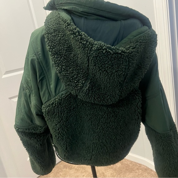 Free People Forest Green Fleece Jacket - Picture 5 of 11